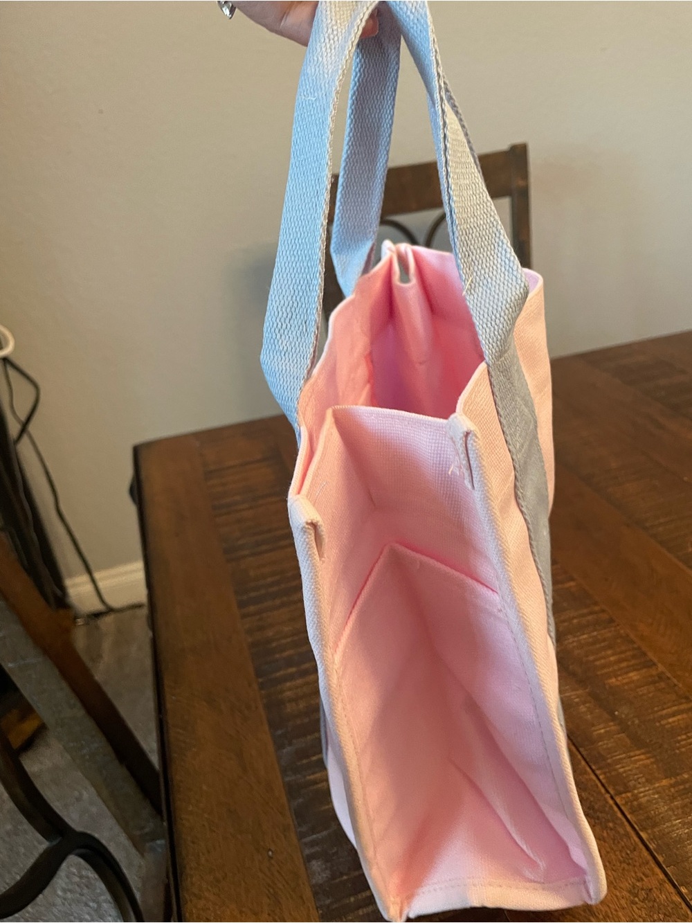 Starbucks Pink Canvas Tote with Light Gray Straps - Picture 5 of 11